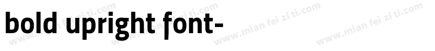 bold upright font字体转换